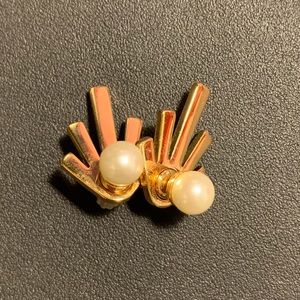 Kate spade earrings gold pearl stud